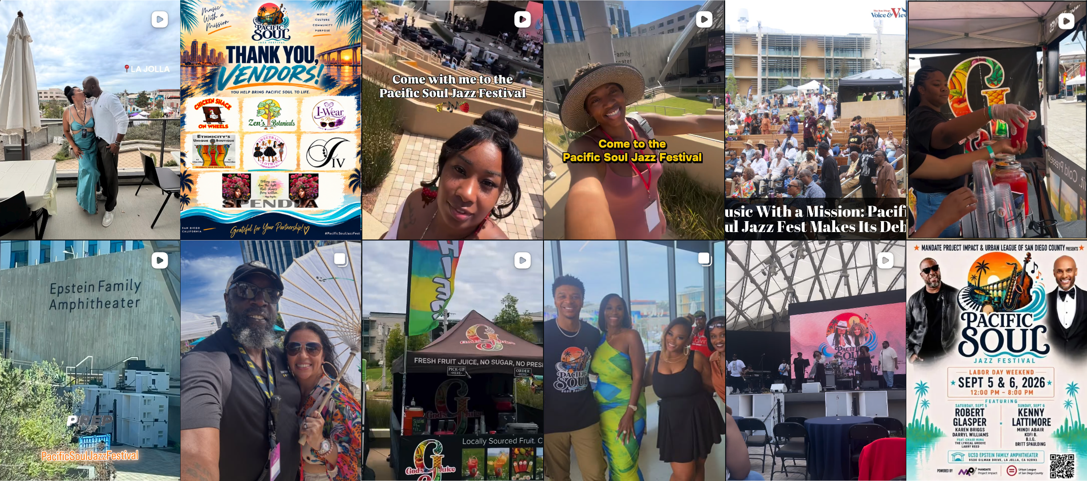 Pacific Soul Jazz Festival Instagram hashtag highlights